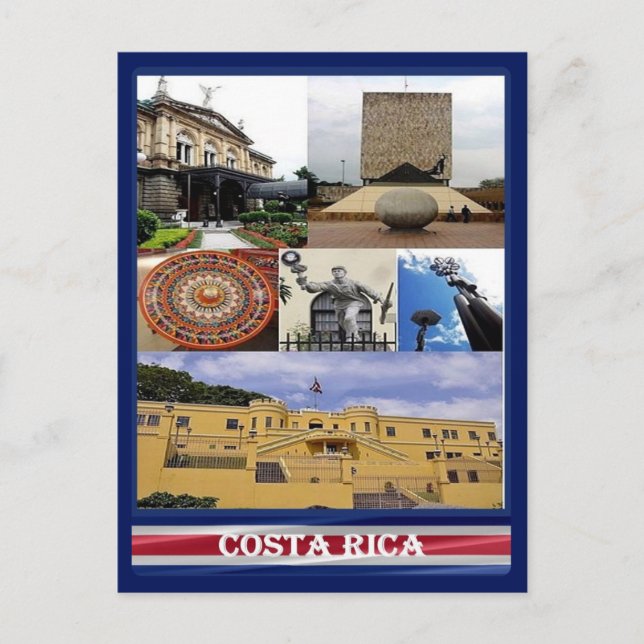 Costa Rica - Mozaik - Vykort (Framsida)