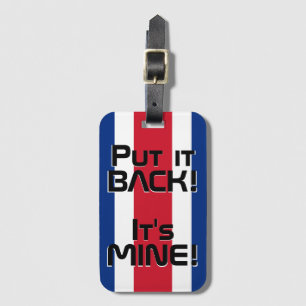 Costa Rica National Flagga Funny Patriotic Bagagebricka