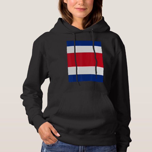 Costa Rica National Flagga T Shirt (Framsida)