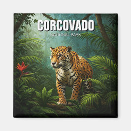 Costa Rica nationalpark Travel Jaguar Magnet