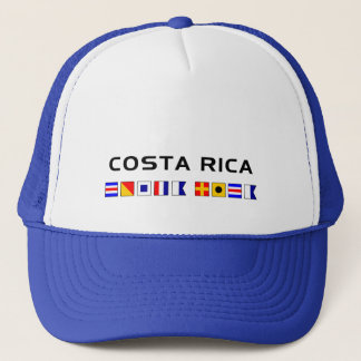 Costa Rica Nautical Maritime Sailing Flaggor Keps