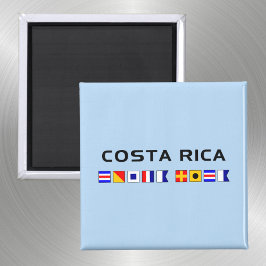 Costa Rica Nautical Maritime Sailing Flaggor Magnet
