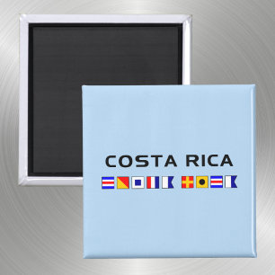Costa Rica Nautical Maritime Sailing Flaggor Magnet
