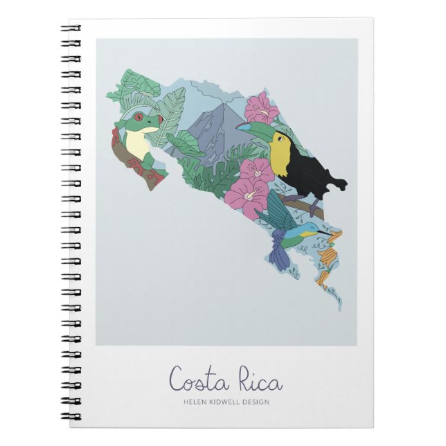Costa Rica Notebook Anteckningsbok (Framsidan)