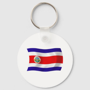 Costa Rica Nyckelring med flagga