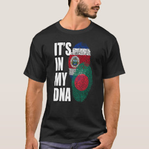 Costa Rica och Bangladesh Mix Dna Flagga Heritage T Shirt