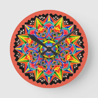 Costa Rica Ox Cart Wheel Carreta Clock Gift Rund Klocka