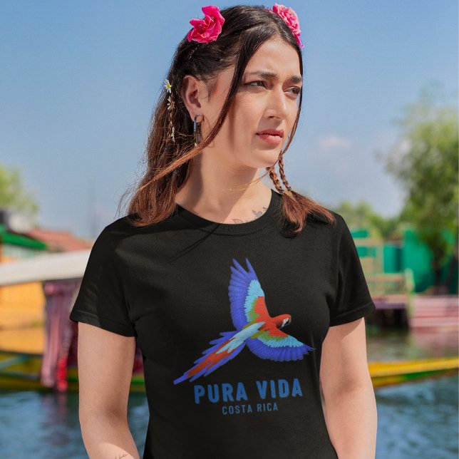 Costa Rica Parrot Pura Vida Souvenir T Shirt (Costa Rica Parrot Pura Vida Souvenir T-Shirt)