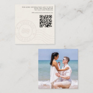 Costa Rica Pass Bröllop QR Tilläggskort