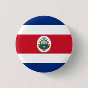 Costa Rica patriotisk flagga Knapp