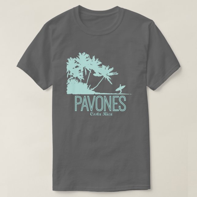 Costa Rica Pavones Surfing Beach Souvenir T Shirt (Design framsida)