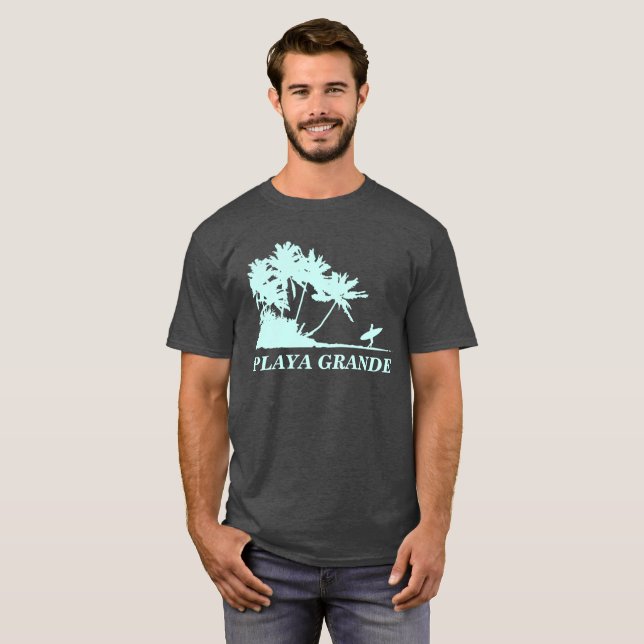 Costa Rica Playa Grande Surfing Souvenir  T Shirt (Hel framsida)