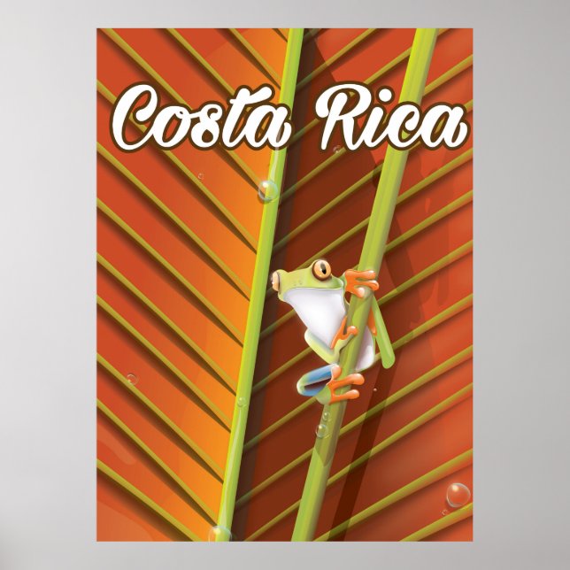 Costa Rica Poison groda reseaffisch Poster (Framsidan)