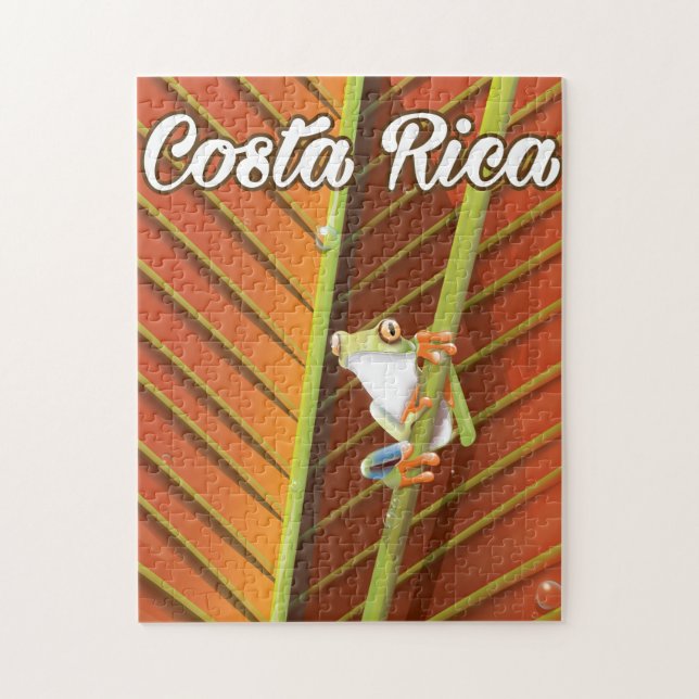 Costa Rica Poison groda reseaffisch Pussel (Vertikal)
