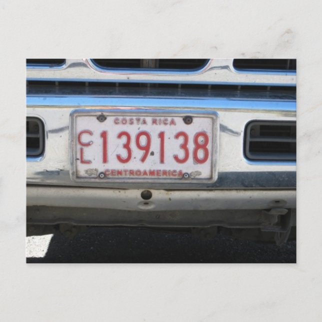 Costa Rica-postkort Vykort (Framsida)