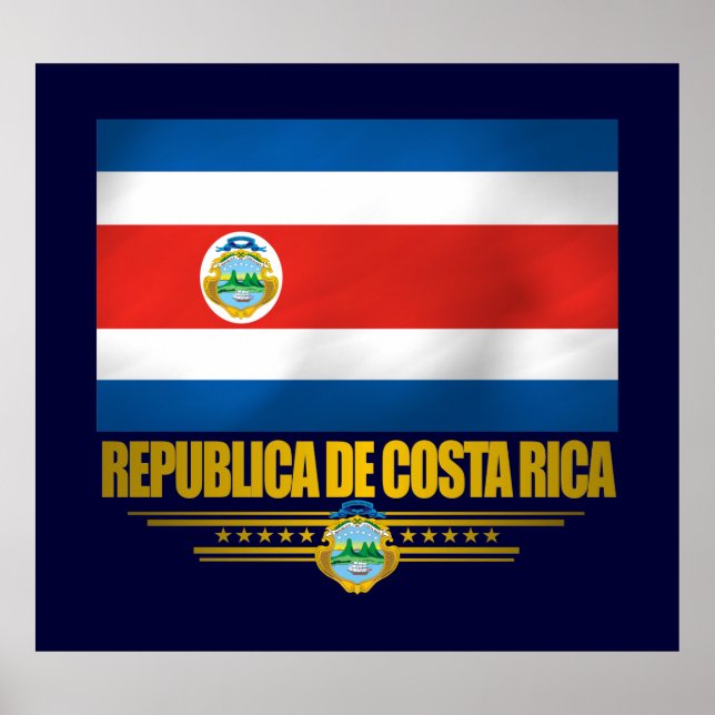 "Costa Rica-Pridet" Poster och skriver ut (Framsidan)