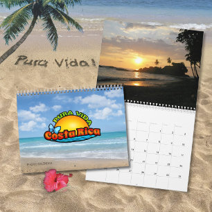 Costa Rica Pura Vida Photo Calendar Kalender