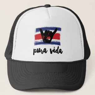 Costa Rica Pura Vida Shaka Flagga Keps