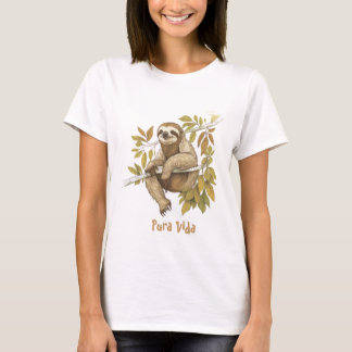 Costa Rica Pura Vida Sloth Shirt T