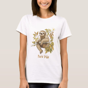 Costa Rica Pura Vida Sloth Shirt T Shirt