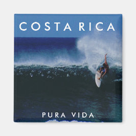 Costa Rica Pura Vida Surfa Souvenir Magnet
