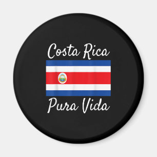Costa Rica Pura Vida T-Shirt! Vackert nationellt F Magnet