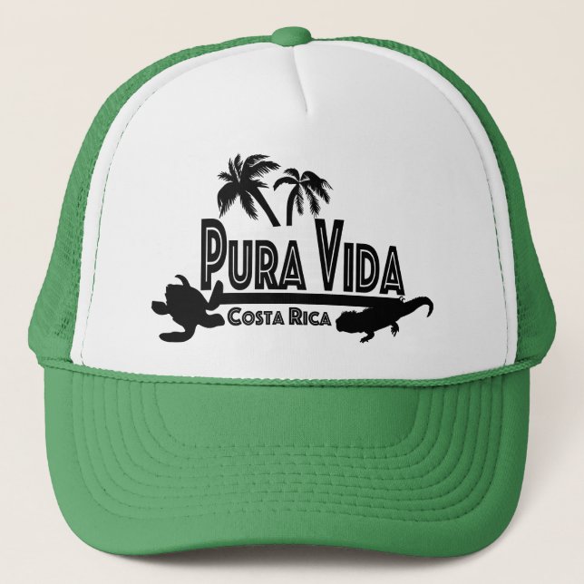 Costa Rica Pura Vida Ttucker hatt Keps (Framsida)