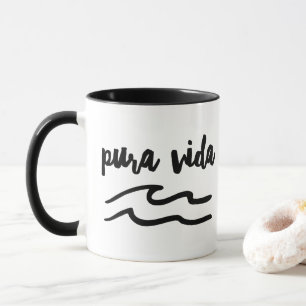 Costa Rica Pura Vida Wave Souvenir Mugg