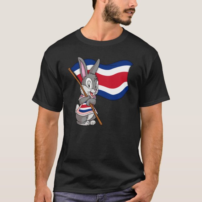Costa Rica Rabbit T Shirt (Framsida)