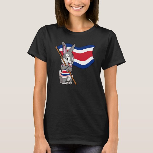 Costa Rica Rabbit T Shirt (Framsida)