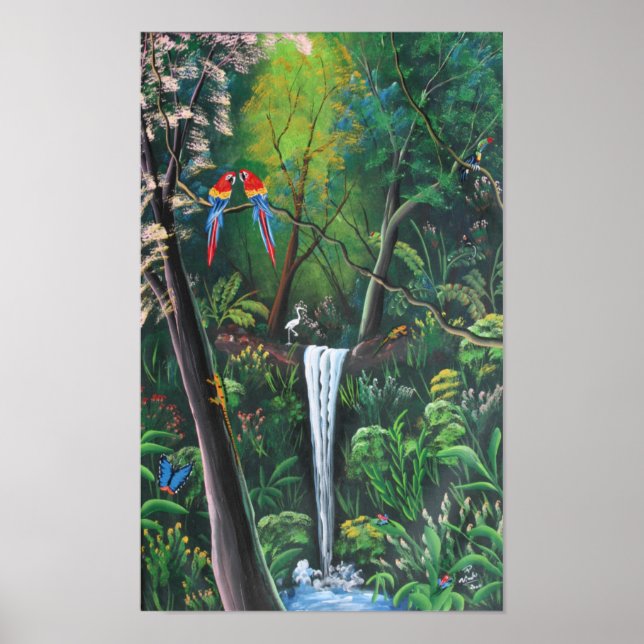 Costa Rica Rainforest Skriv ut Poster (Framsidan)