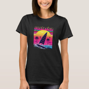 Costa Rica Retro 80-talet Stil Souvenir Beach T Shirt