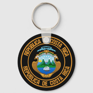 Costa Rica Rica Emblem Nyckelring