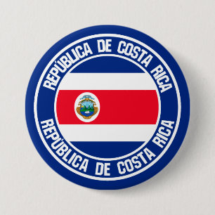 Costa Rica Round Emblem Knapp