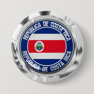 Costa Rica Round Emblem Knapp