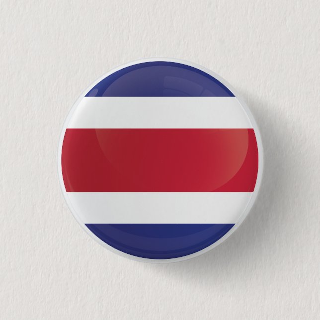 Costa Rica Round Icon Flagga Knapp (Framsida)