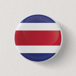 Costa Rica Round Icon Flagga Knapp