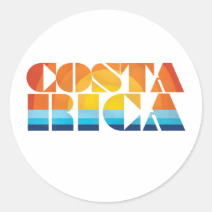 Costa Rica Runt Klistermärke