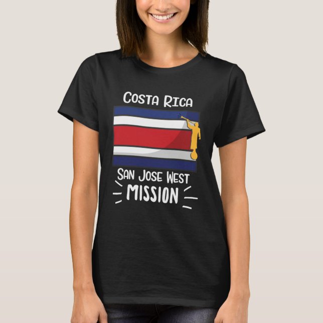 Costa Rica San Jose East Mormon LDS Mission Missio T Shirt (Framsida)