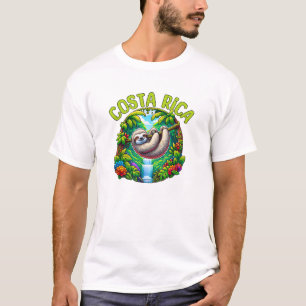 Costa Rica Seng - Tropisk regnskog Vattenfall T Shirt