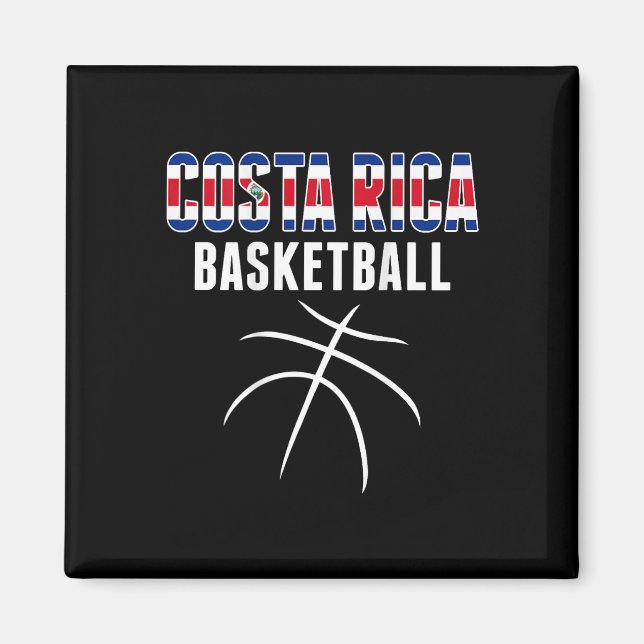 Costa Rica Sketll Supportertröja - Costaricansk sp Magnet (Framsidan)