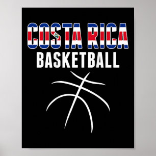 Costa Rica Sketll Supportertröja - Costaricansk sp Poster
