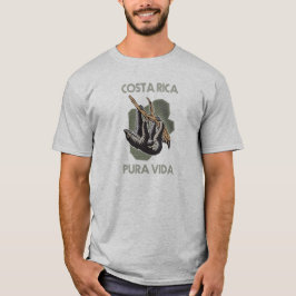 Costa Rica Sloth Hanging From Tree Pura Vida T-Shi T Shirt