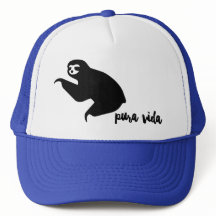 Costa Rica Sloth Souvenir Hat | Blå