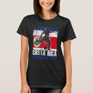 Costa Rica Soccer Costa Rica-Flagga T Shirt