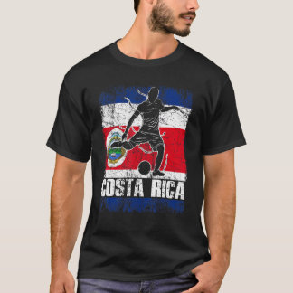 Costa Rica Soccer Costa Rica-Flagga T Shirt