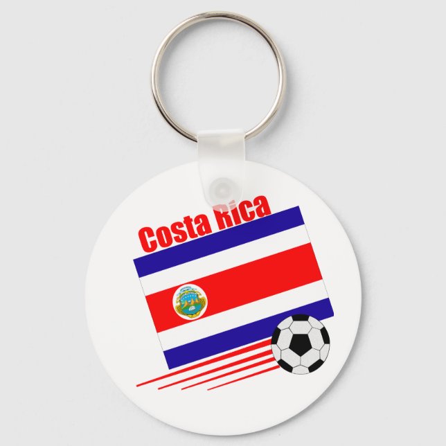 Costa Rica Soccer Team Nyckelring (Framsida)