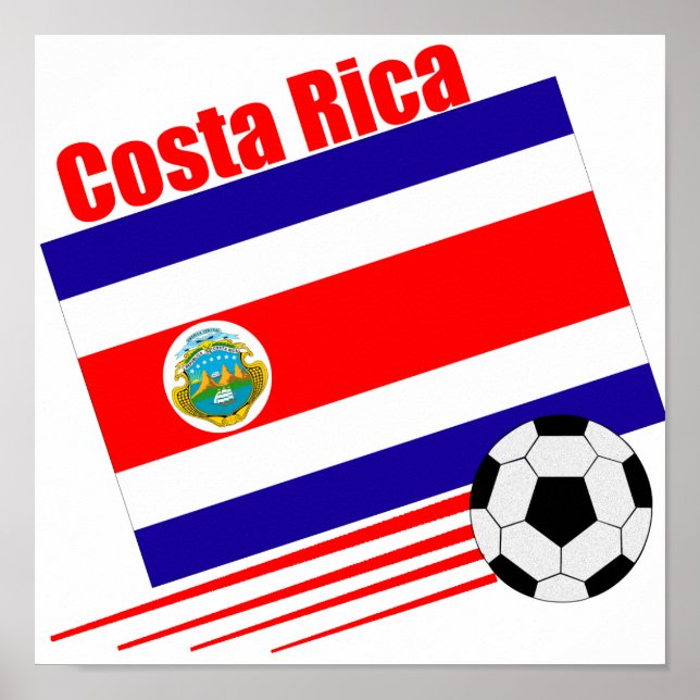 Costa Rica Soccer Team Poster (Framsidan)
