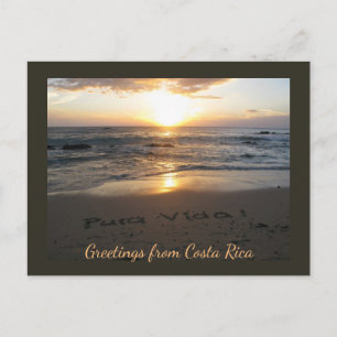 Costa Rica Solnedgång Vykort