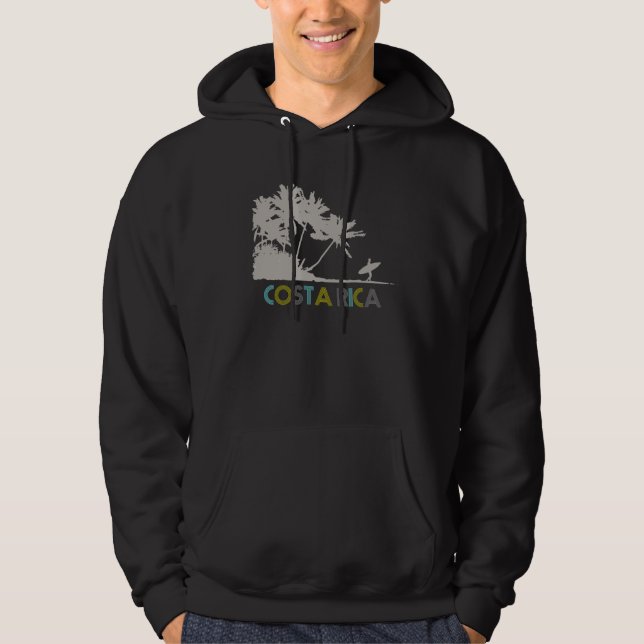 Costa Rica som surfar surfarear Sweatshirt Med Luva (Framsida)